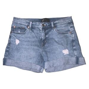 Gap 5” Denim Jean Shorts Light Pacific EUC Roll or Unroll for Cut off Hem 4 / 27